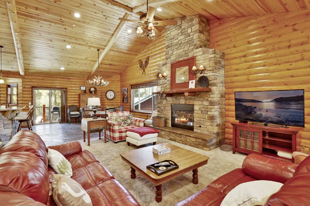 Cornerstone Lodge Log Cabin at Big Bear Lake