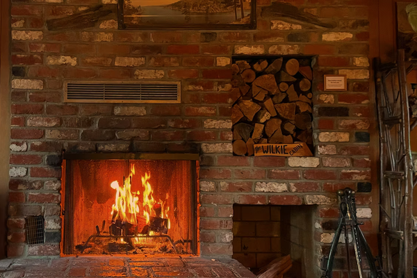 The Wilkie Cabin ~ Calming home hideaway in the woods with fireplace, balcony, grill, & board games