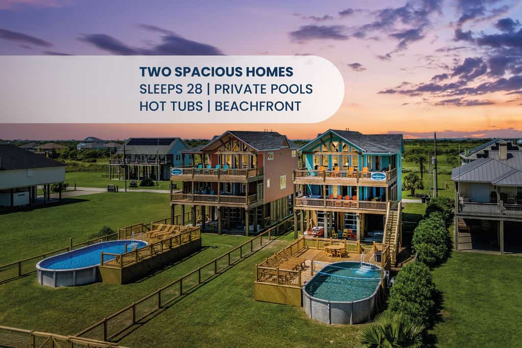 Luxury Beachfront Escape | 2 Homes, Pools & Hot Tubs