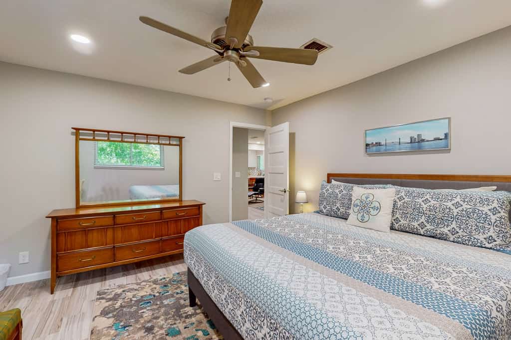 Updated house with enclosed yard, patio, central AC, & washer/dryer
