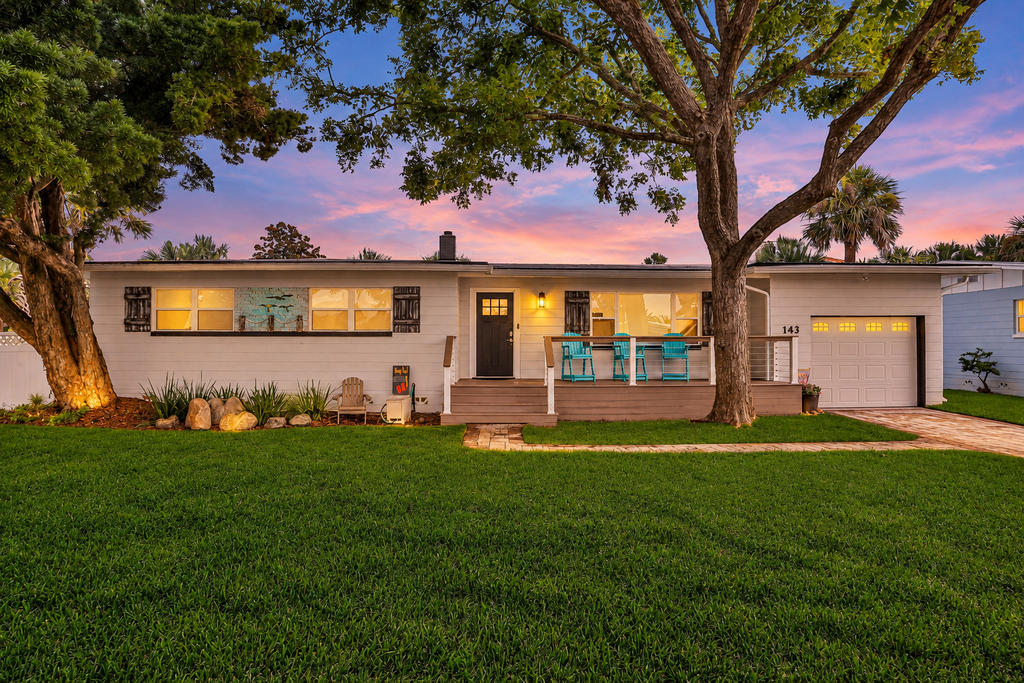 Beach house & backyard oasis with private pool - short walk to beach