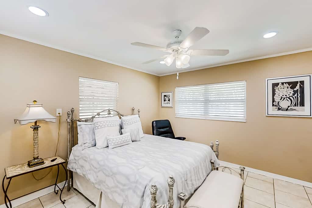 Home near the beach & golf with inviting patio, fireplace, AC, & washer/dryer