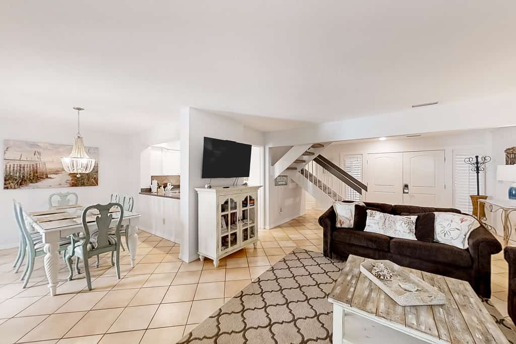 2-story condo with on-site pool, private patio, & W/D - near beach/golf