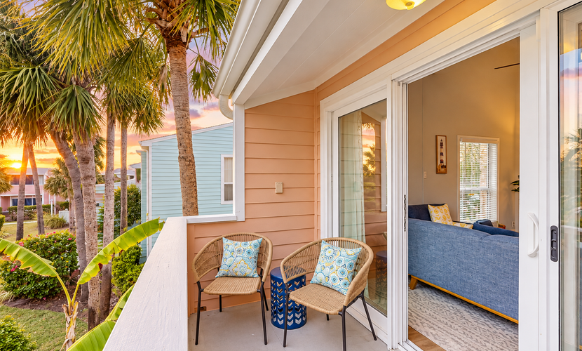Spacious condo with 2 private balconies, beach access and pool
