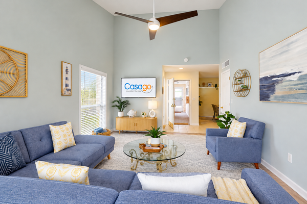 Spacious condo with 2 private balconies, beach access and pool