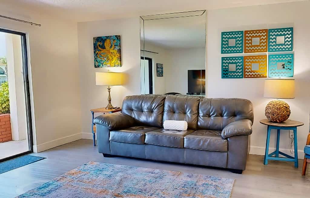 Steps away from Beach & Pool a two-story townhome on Anastasia Island.