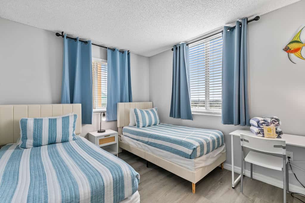 Beachfront Oceanview Condo with Office Space - Work, Relax, Walk to Flagler Ave