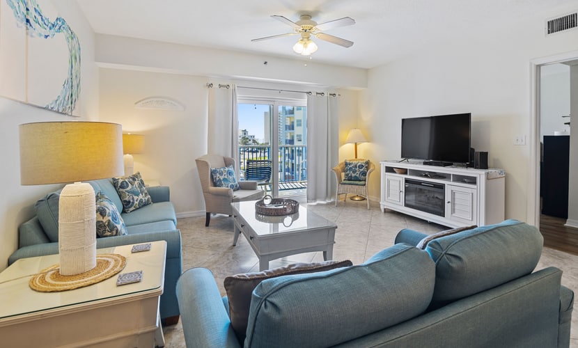 Oceanview Condo Steps to No-Drive Beach + Resort Amenities