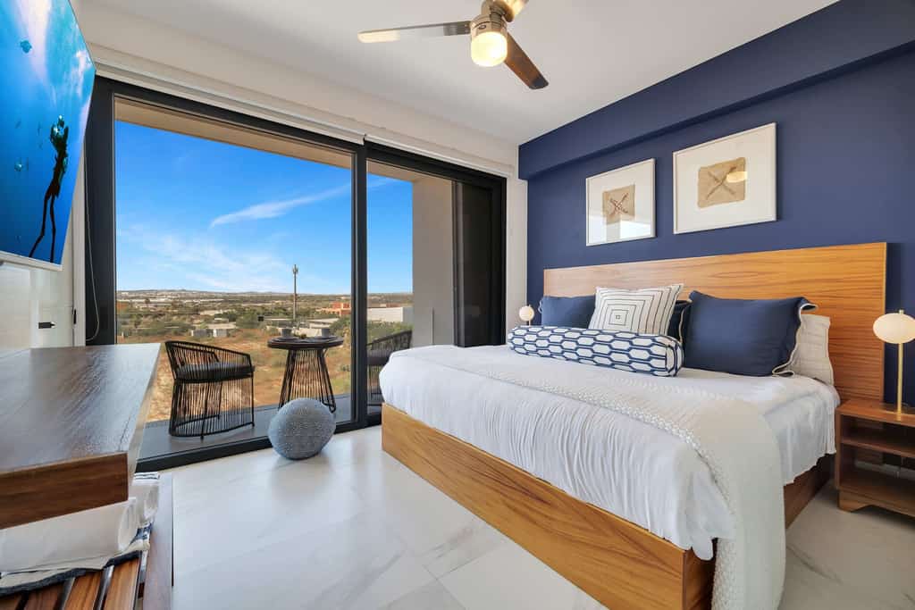 Enjoy this two-bedroom condo, perfectly situated just a ten-minute walk from Medano Beach
-Important notice, the building elevator is out of service until further notice-
• One king-size bed and a queen-size bed 
• Walking distance to Medano Beach 
• Swimming pool with a deck for stunning city and mountain views
• A thoughtfully designed and fully equipped living space
• Rooftop terrace designed for outdoor relaxation
• Private balcony with outdoor furniture 
• Fast Wi-Fi, smart TV, and air conditioning in all rooms
• Laundry center
• 24/7 security
