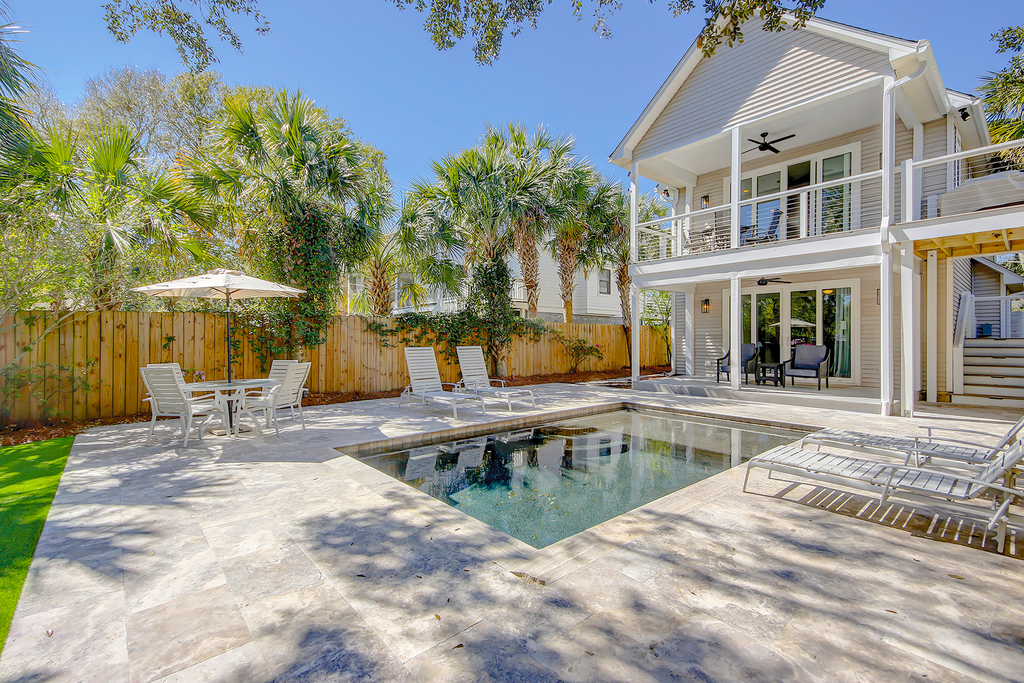 Gorgeous home with private pool, deck, enclosed patio, central AC, & balcony