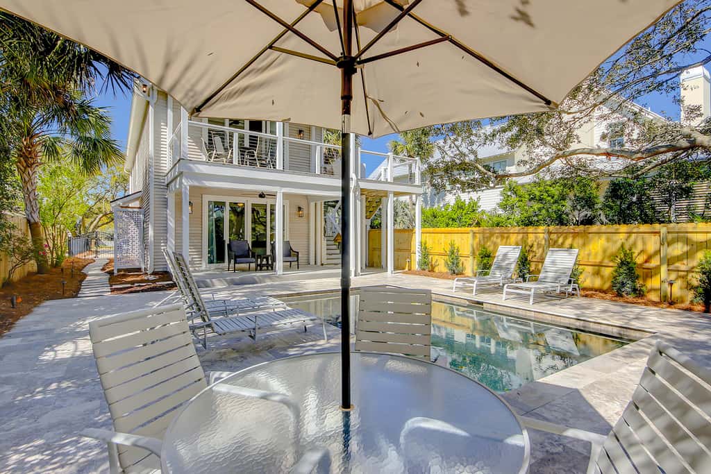 Gorgeous home with private pool, deck, enclosed patio, central AC, & balcony