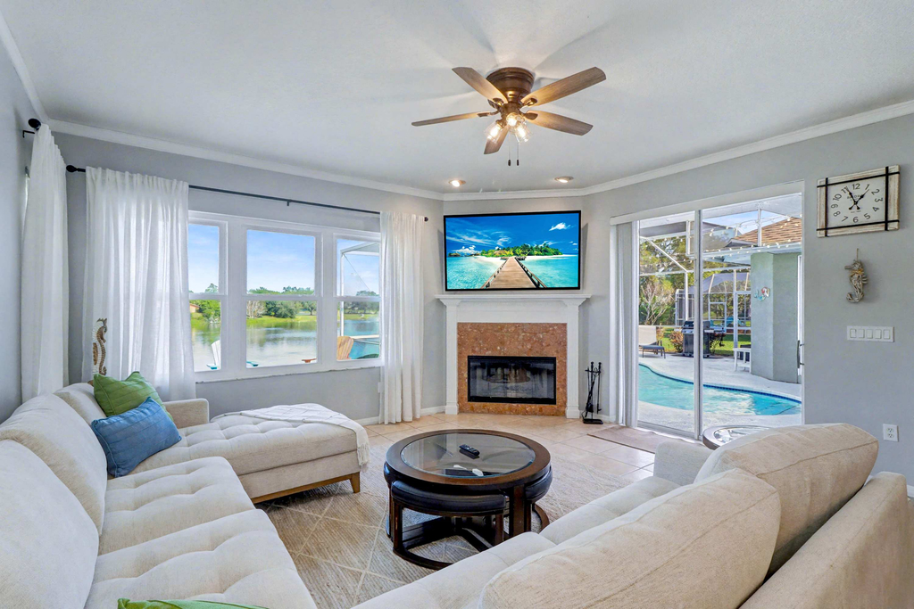 Palm Harbor Retreat with Pool, Firepit, Pool Table & Pet-Friendly