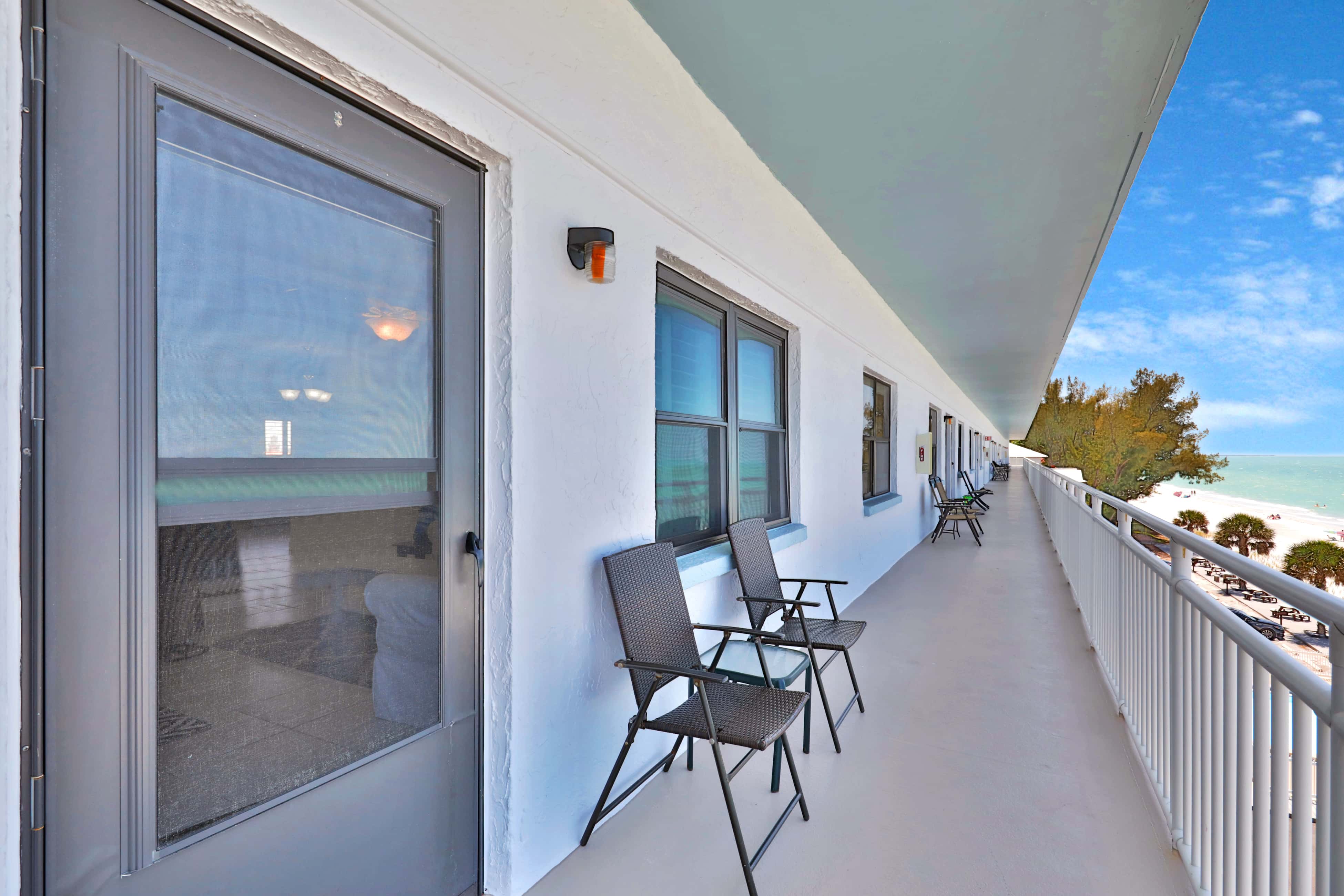 Bright Gulf front condo just steps from the beach