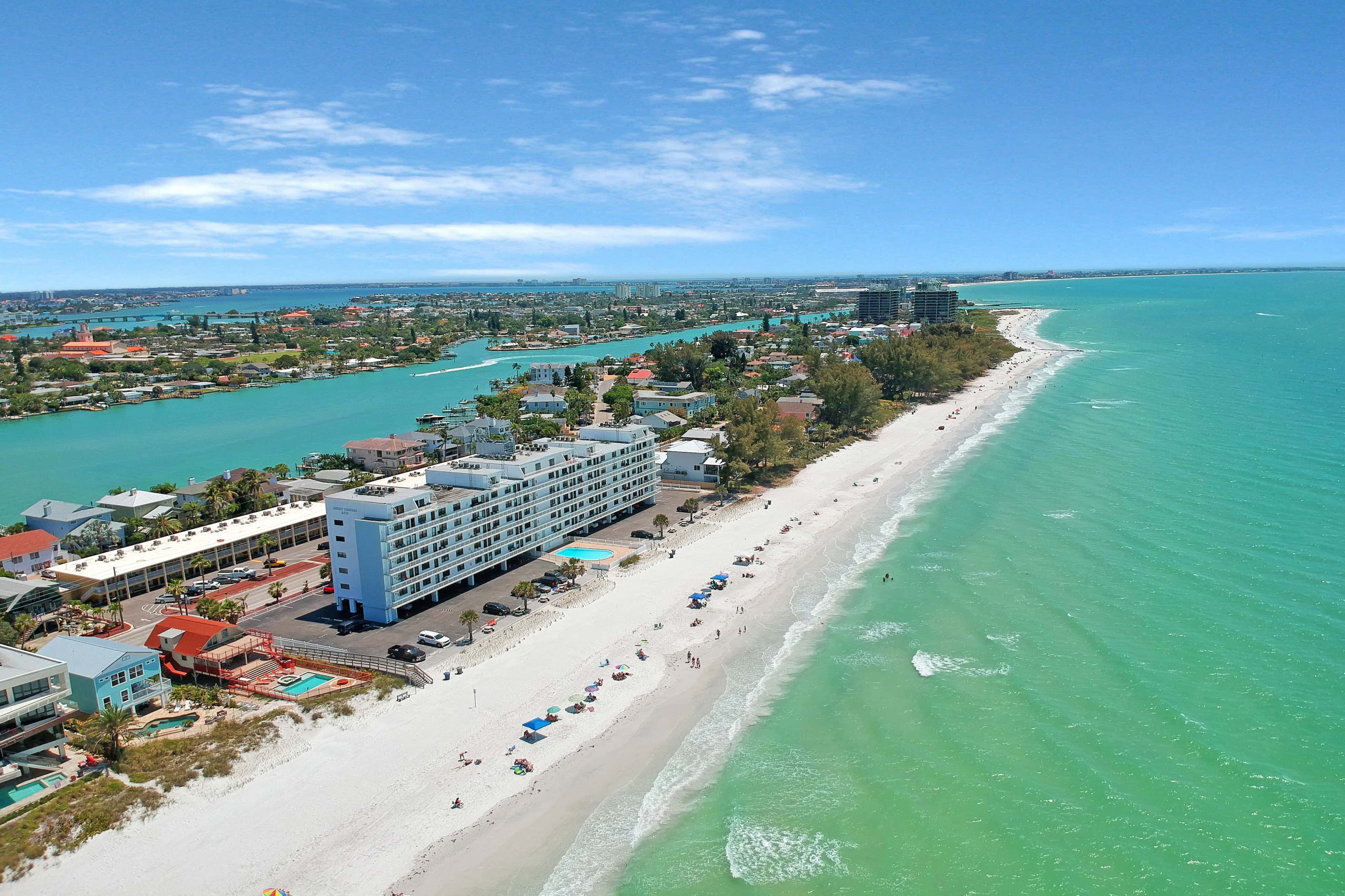 Bright Gulf front condo just steps from the beach