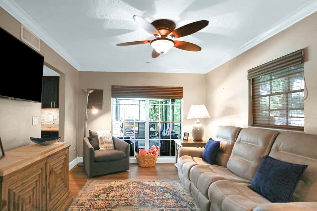 Riverfront retreat with pool spa outdoor kitchen firepit dock sauna and games