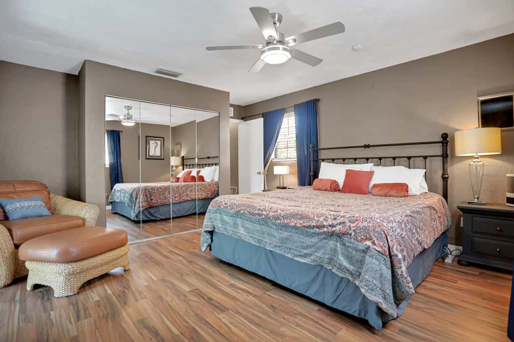 Riverfront retreat with pool spa outdoor kitchen firepit dock sauna and games