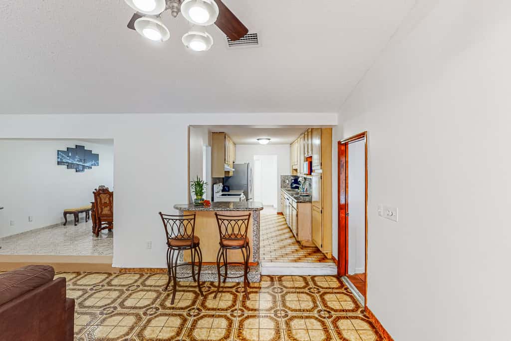 Conveniently located home with private pool patio foosball and private WD