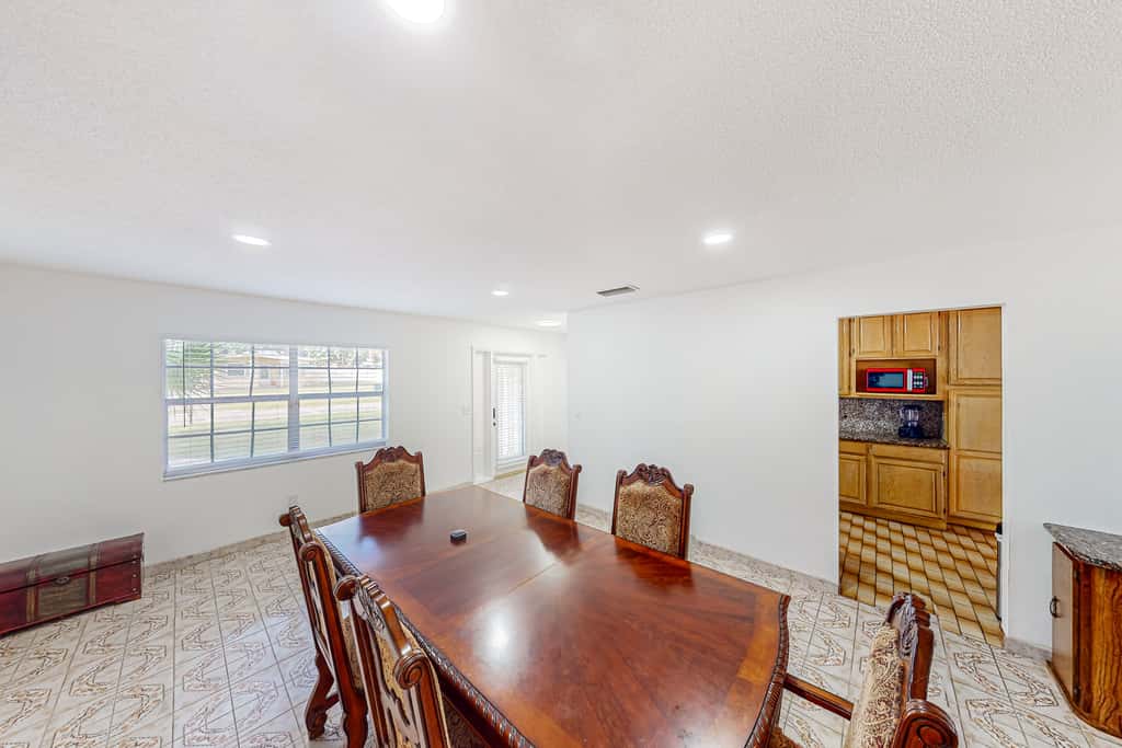 Conveniently located home with private pool patio foosball and private WD