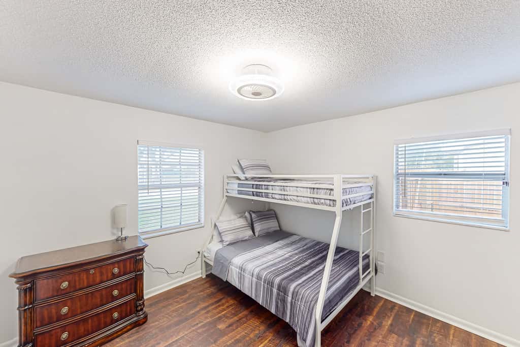 Conveniently located home with private pool patio foosball and private WD