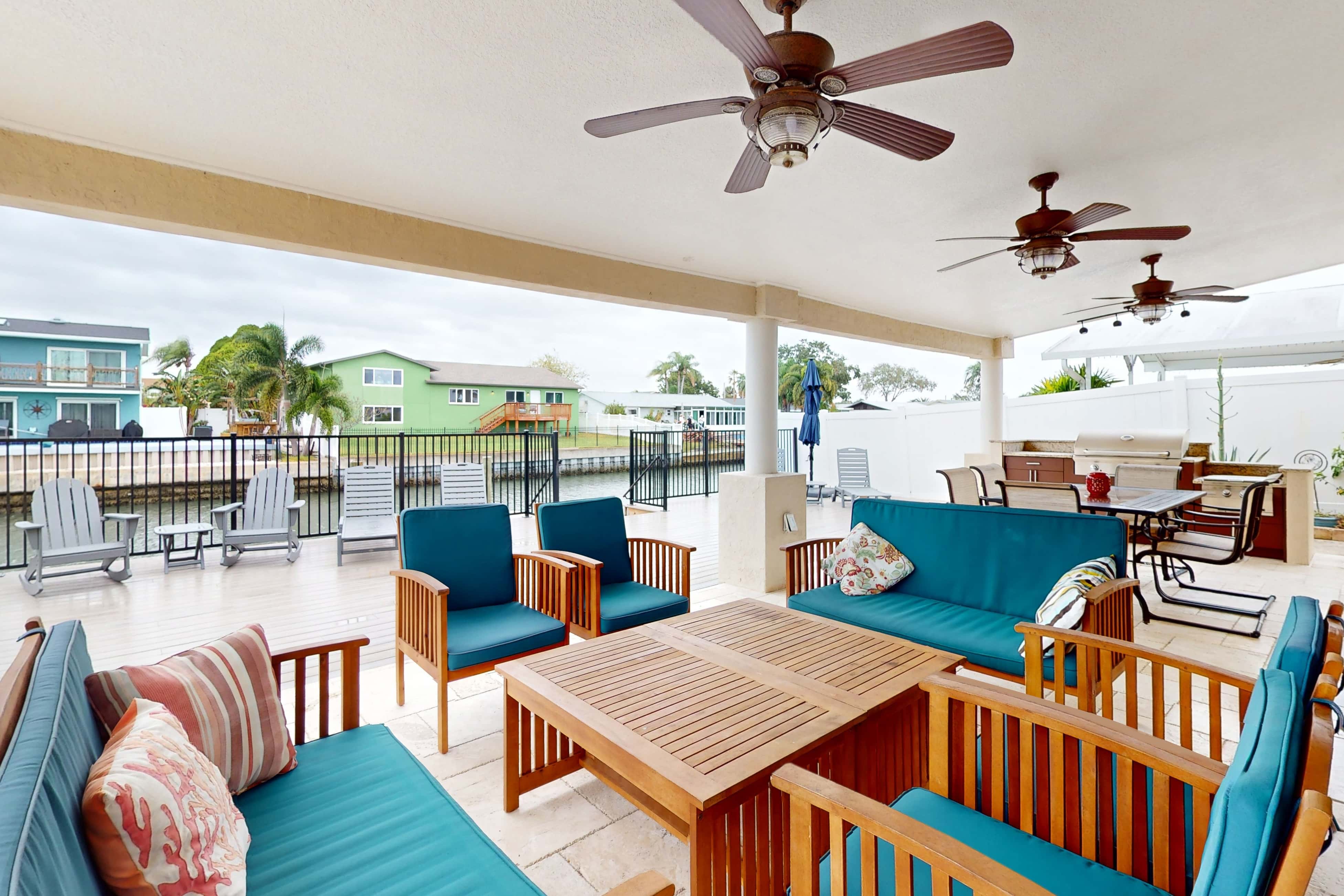 2 657 sq ft upscale canal home with pool dock and stunning main suite dog friendly
