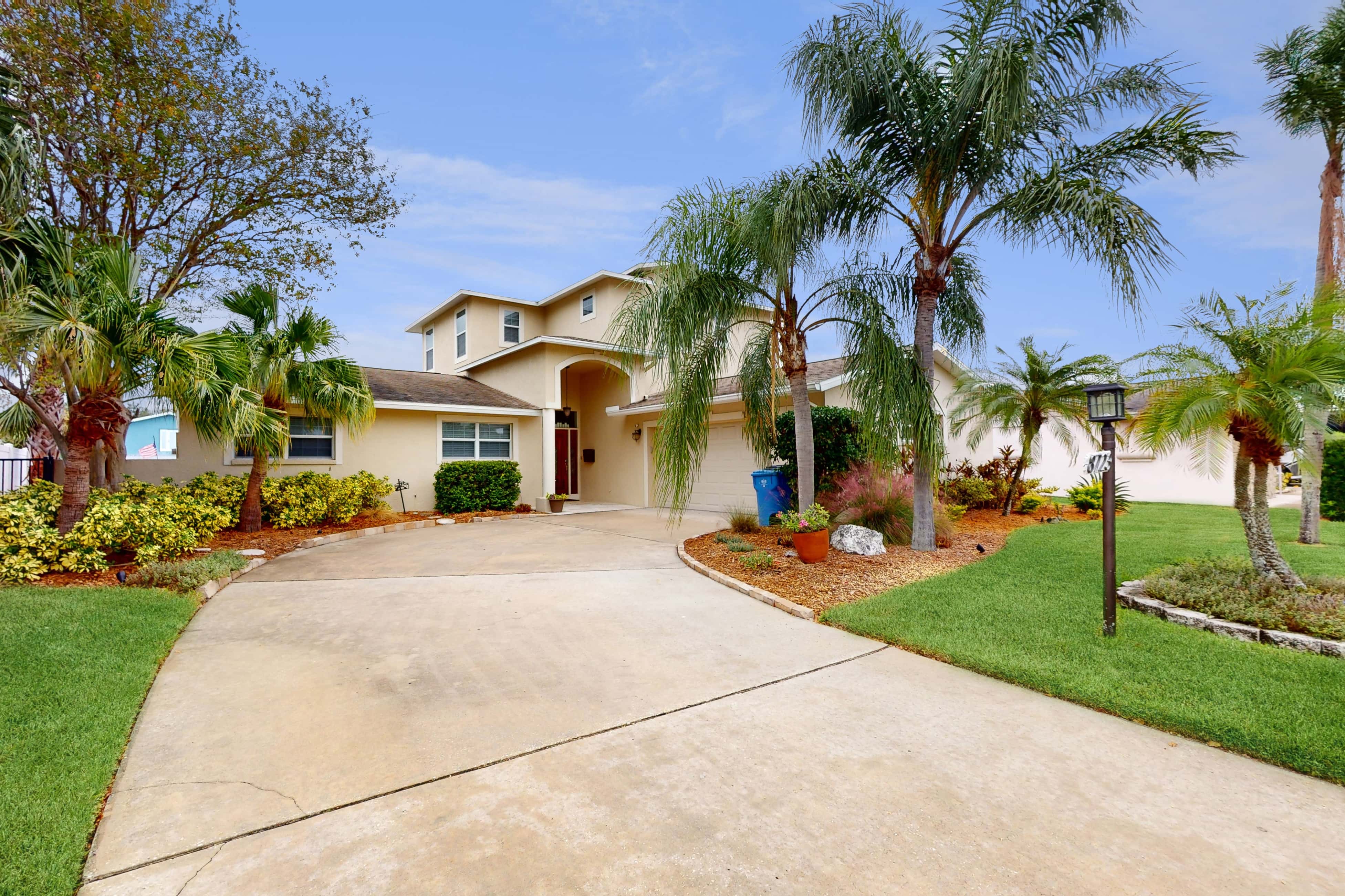 2 657 sq ft upscale canal home with pool dock and stunning main suite dog friendly