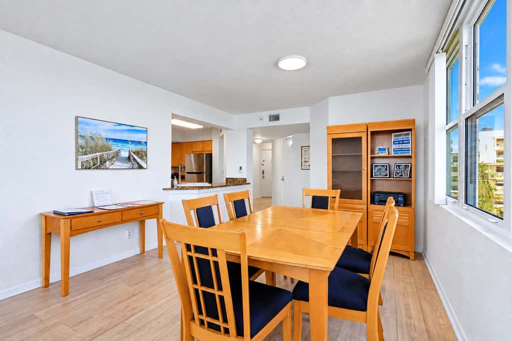 Water view condo with private beach pool and hot tub snowbird friendly