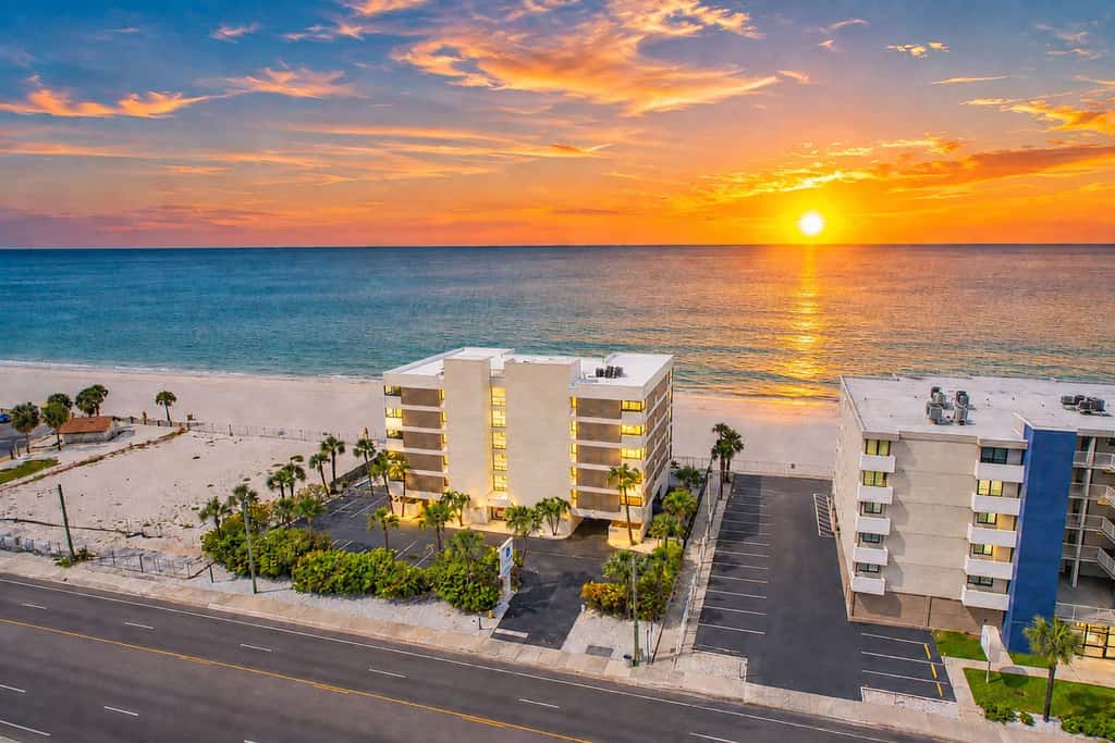 Renovated beachfront condo with heated pool amazing Gulf views and washer dryer