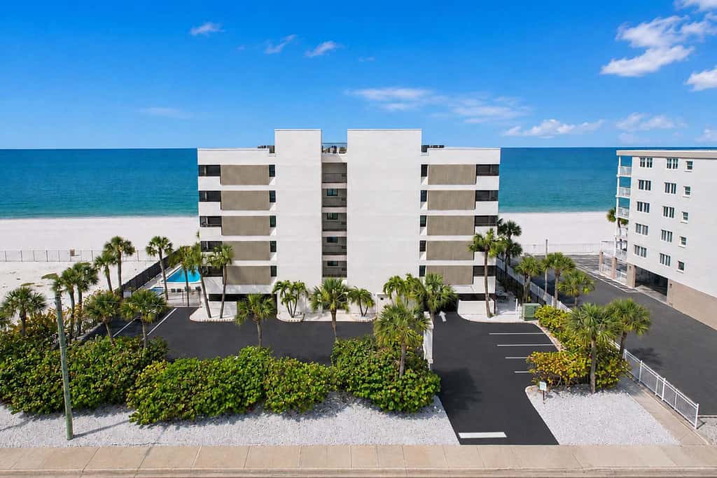 Renovated beachfront condo with heated pool amazing Gulf views and washer dryer