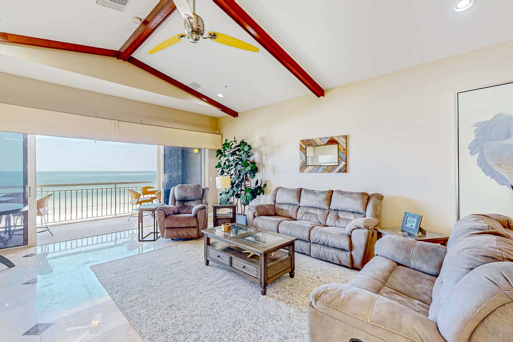 Grand Gulf front sunset view townhome with elevator direct beach access pool