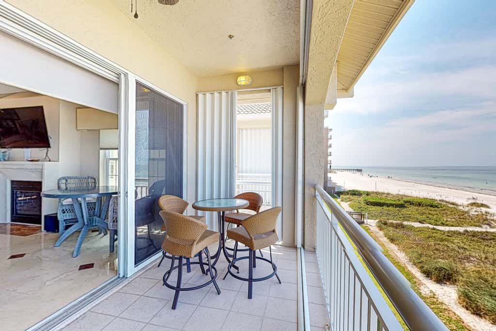 Grand Gulf front sunset view townhome with elevator direct beach access pool