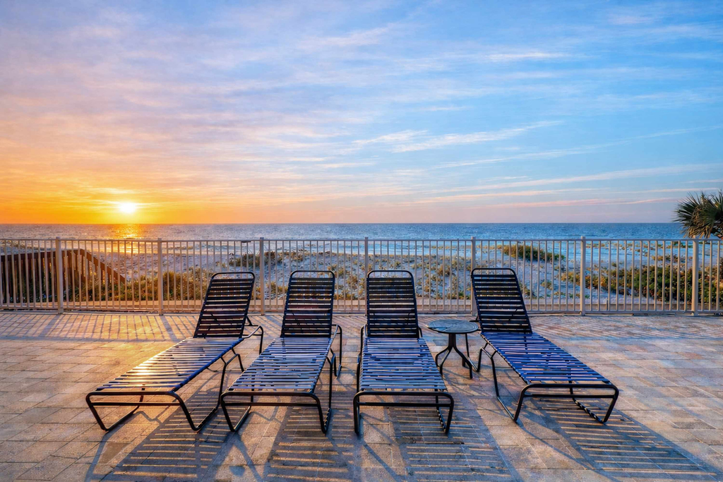 Snowbird friendly beachfront condo with pool tennis and AC dog friendly
