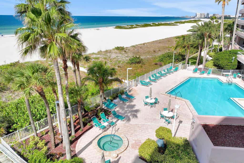 12th floor beachfront condo with balcony heated pool gym pool spa and tennis