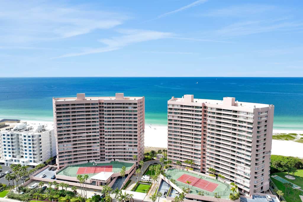 12th floor beachfront condo with balcony heated pool gym pool spa and tennis