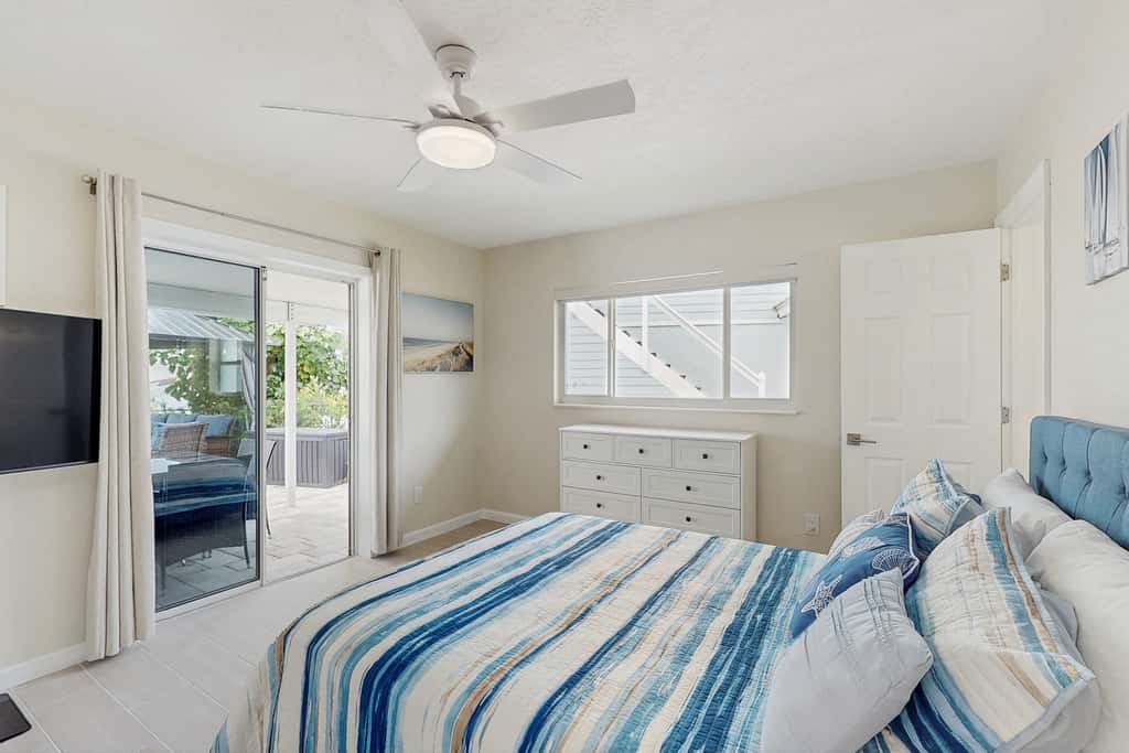 Waterfront home with private pool deck and patio 1/2 mile to the beach