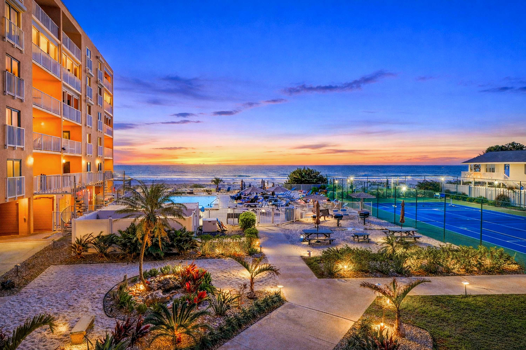 Waterfront condo with updated amenities heated pool hot tub and tennis