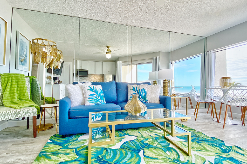 Inviting Gulf front condo with pool beach access private balcony and central AC