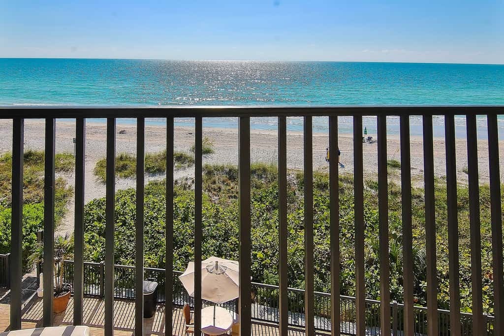 Gulf front condo with pool amazing views and central AC dog friendly