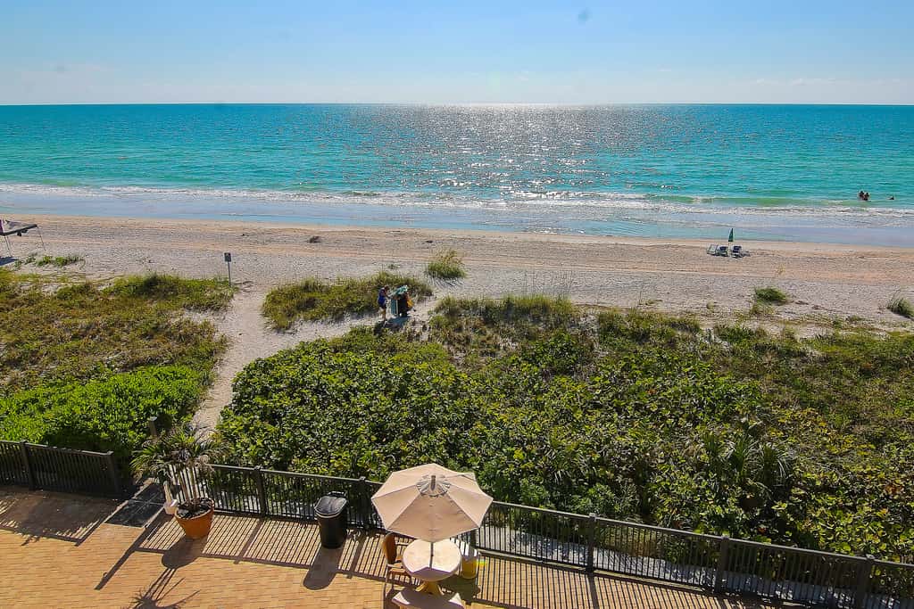 Gulf front condo with pool amazing views and central AC dog friendly
