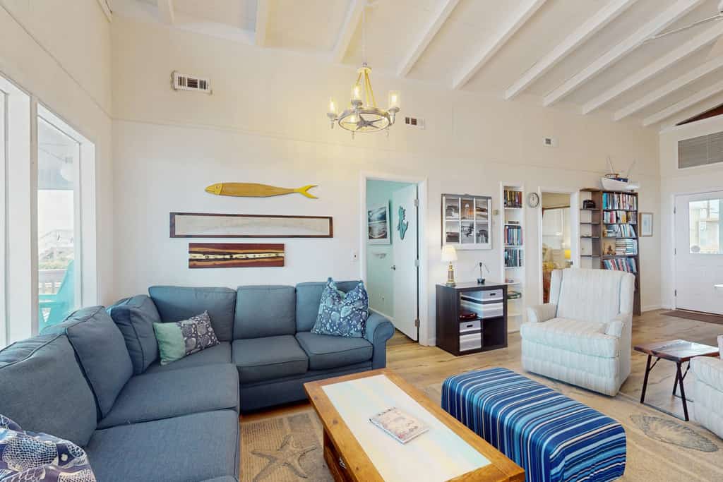 Inviting Oceanfront Home with Sundeck, Private Walkway to Beach & Outdoor Shower
