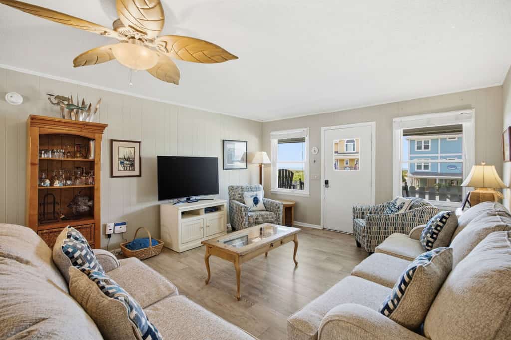 Second-Row Home with Beach Access, Fenced Backyard, 2 Covered Porches & WiFi
