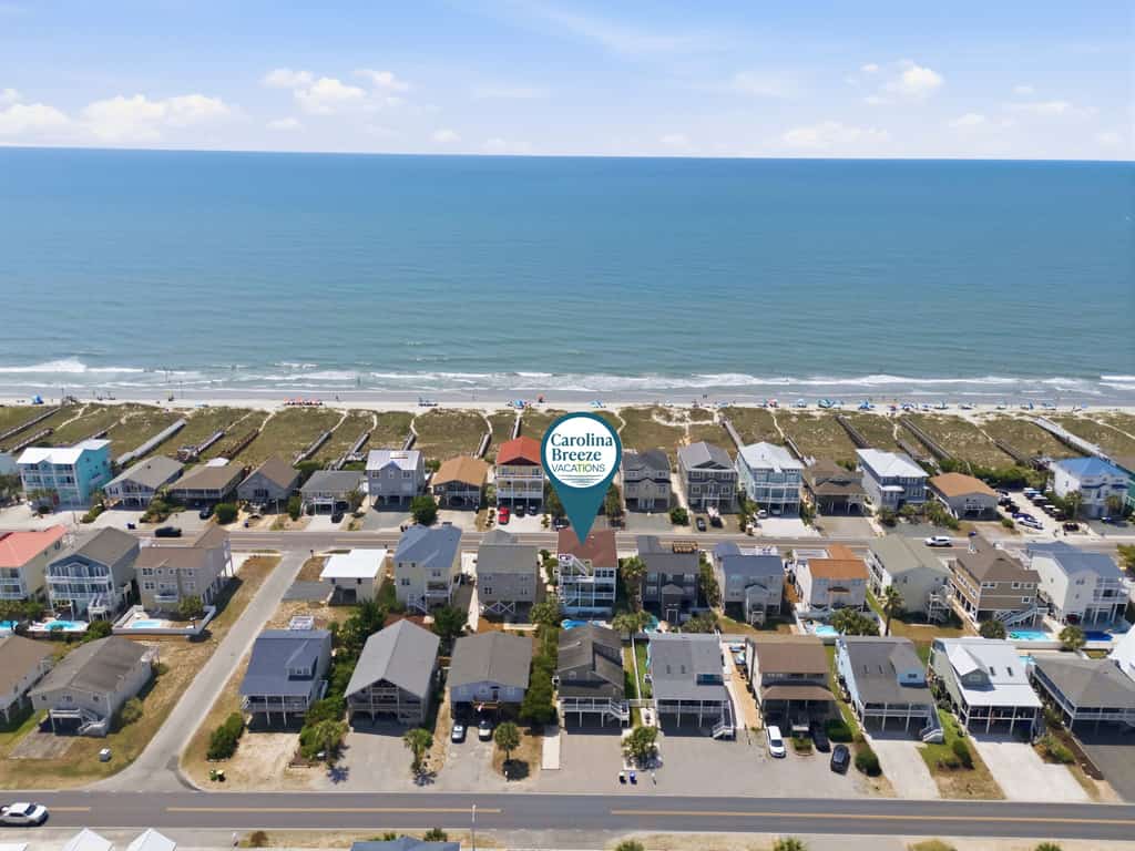 Three-story home with decks, private pool - walk to the beach