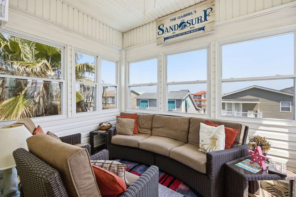 Three-story home with decks, private pool - walk to the beach