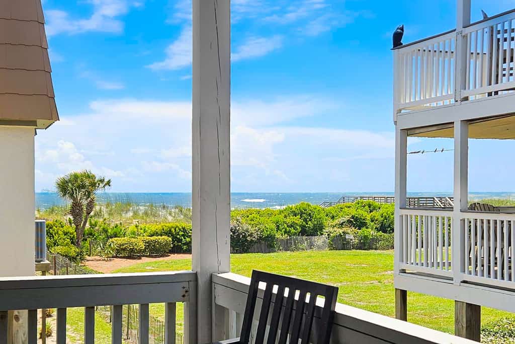 Beach Bliss | Beach-view condo near beach with balcony, outdoor pool, W/D, AC