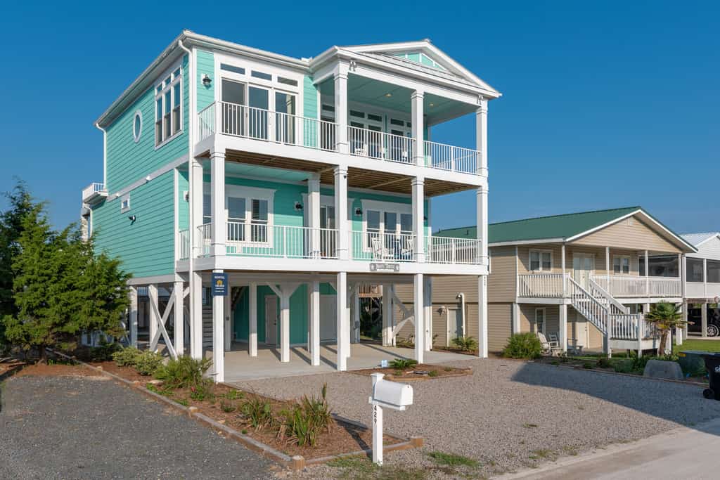 Brand-new home with ocean views from almost every room with double balconies