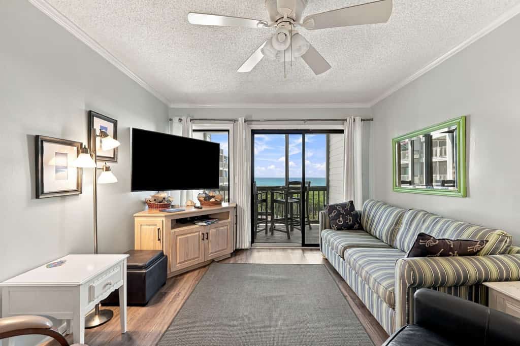 Second-Floor Condo in Oceanfront Location w/Shared Pool, Free WiFi, Water Views