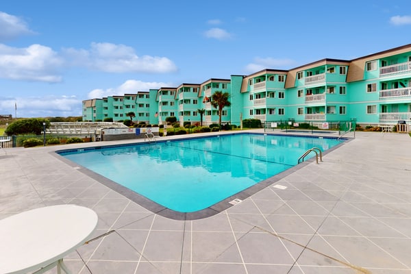 Second-Floor, Ocean View Condo with Balcony, WiFi, Washer/Dryer & Shared Pool