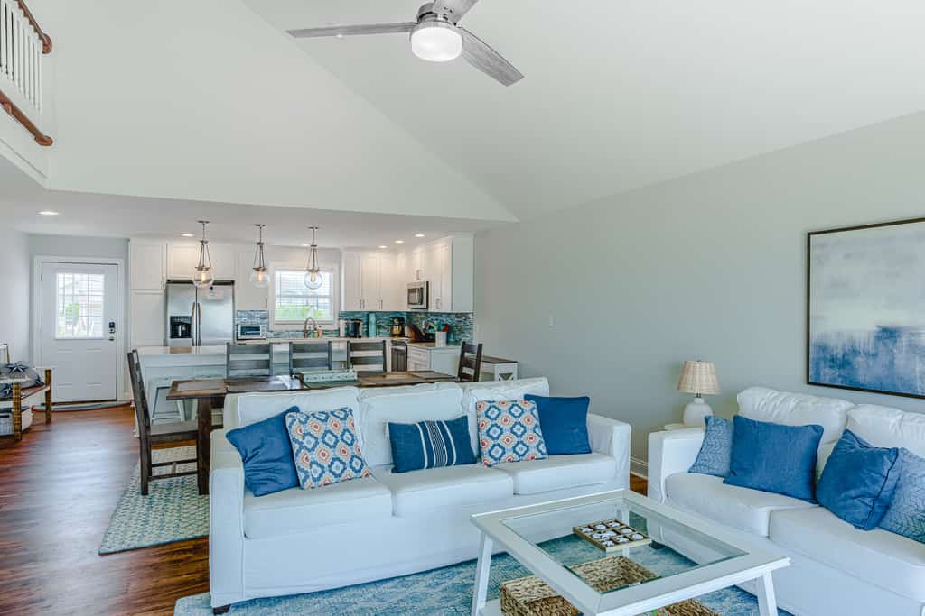 Oceanfront home with beach access, a game room, washer/dryer, & central AC