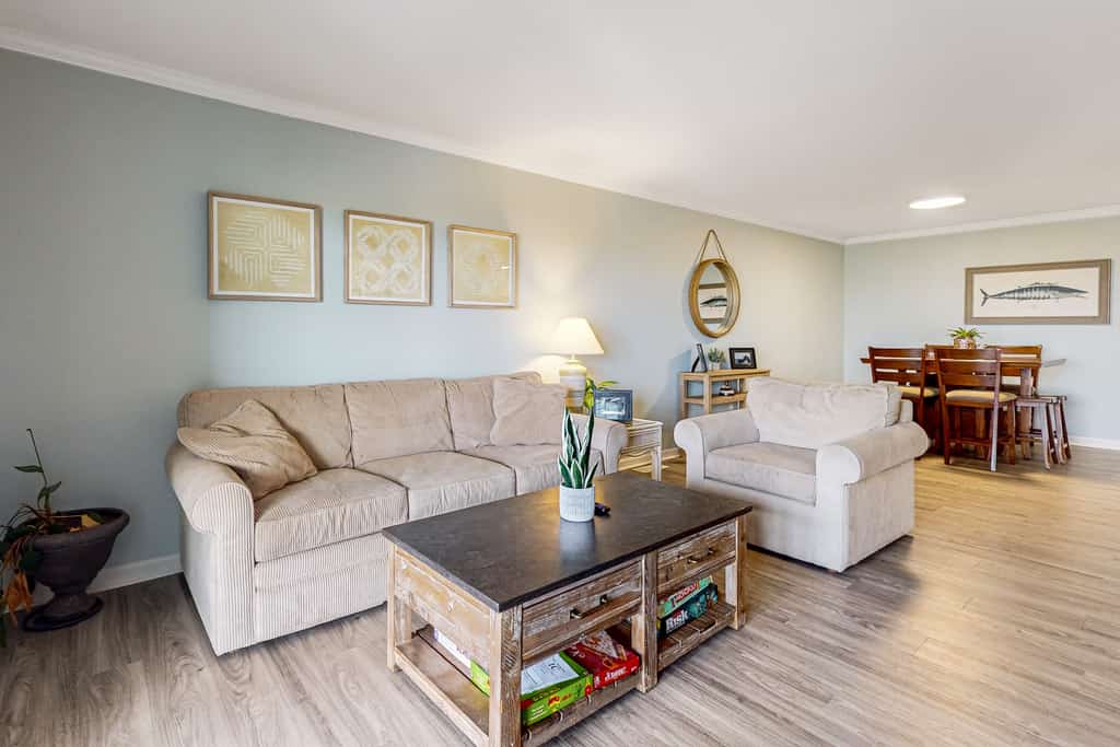 Dog-friendly, oceanfront condo with shared pool and beach access