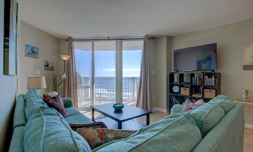 Oceanfront St. Regis condo with ocean & pool views, gym & beach access
