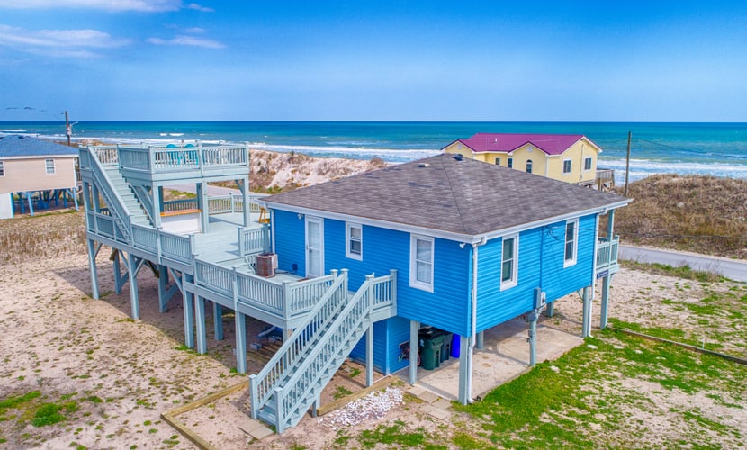 Second-Row Beach Cottage with Incredible Ocean Views, Hot Tub & Crow's Nest Deck